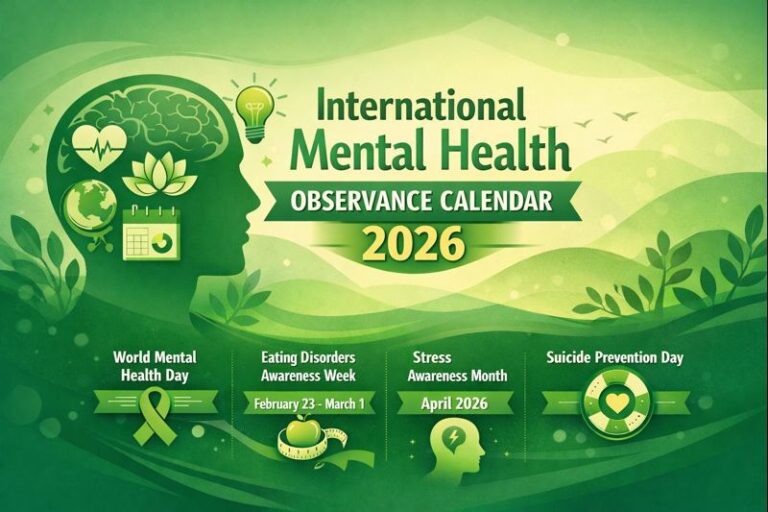 International Mental Health Observance Calendar 2026