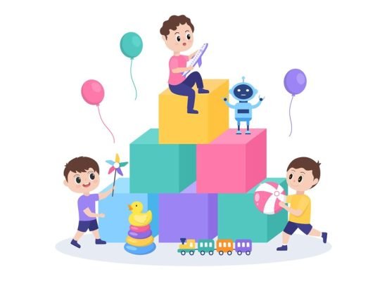 cute-children-playing-with-various-toy-kindergarten-cartoon-illustration-fun-gaming_2175-4026